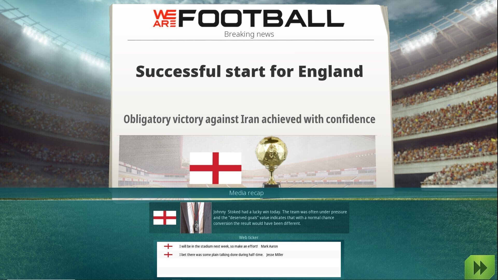 Screenshot for We Are Football: National Teams