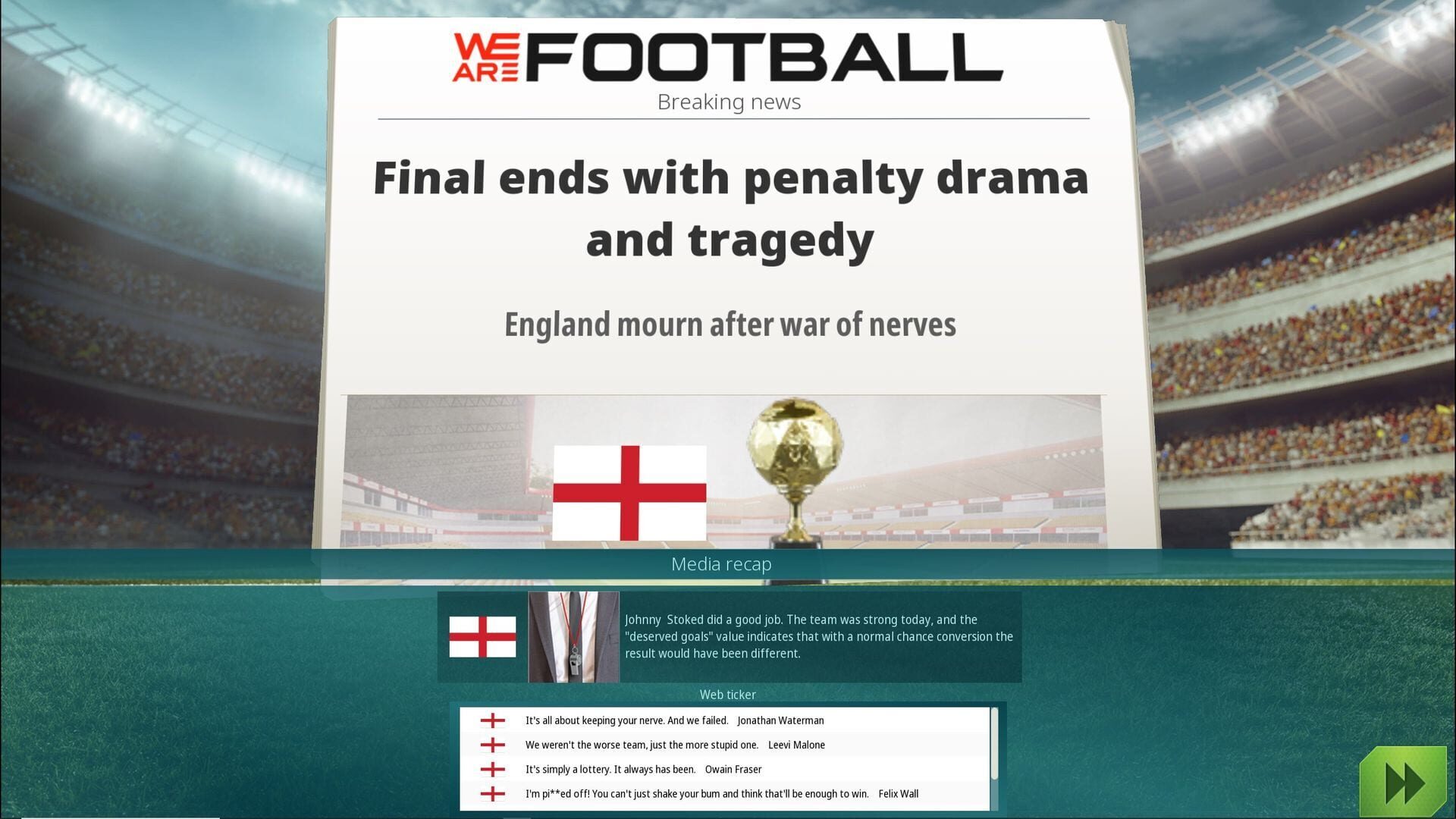 Screenshot for We Are Football: National Teams
