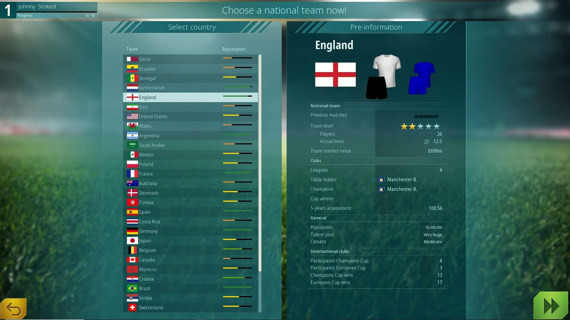 Screenshot for We Are Football: National Teams