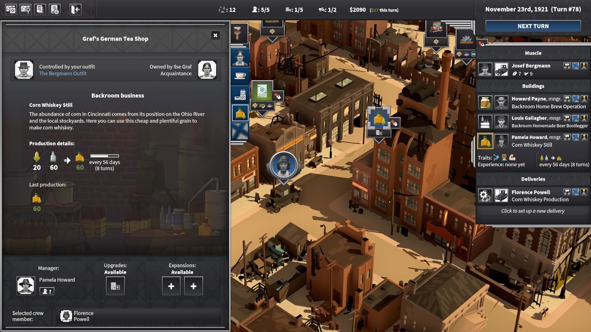 Screenshot for City of Gangsters: Bourbon Bootlegging