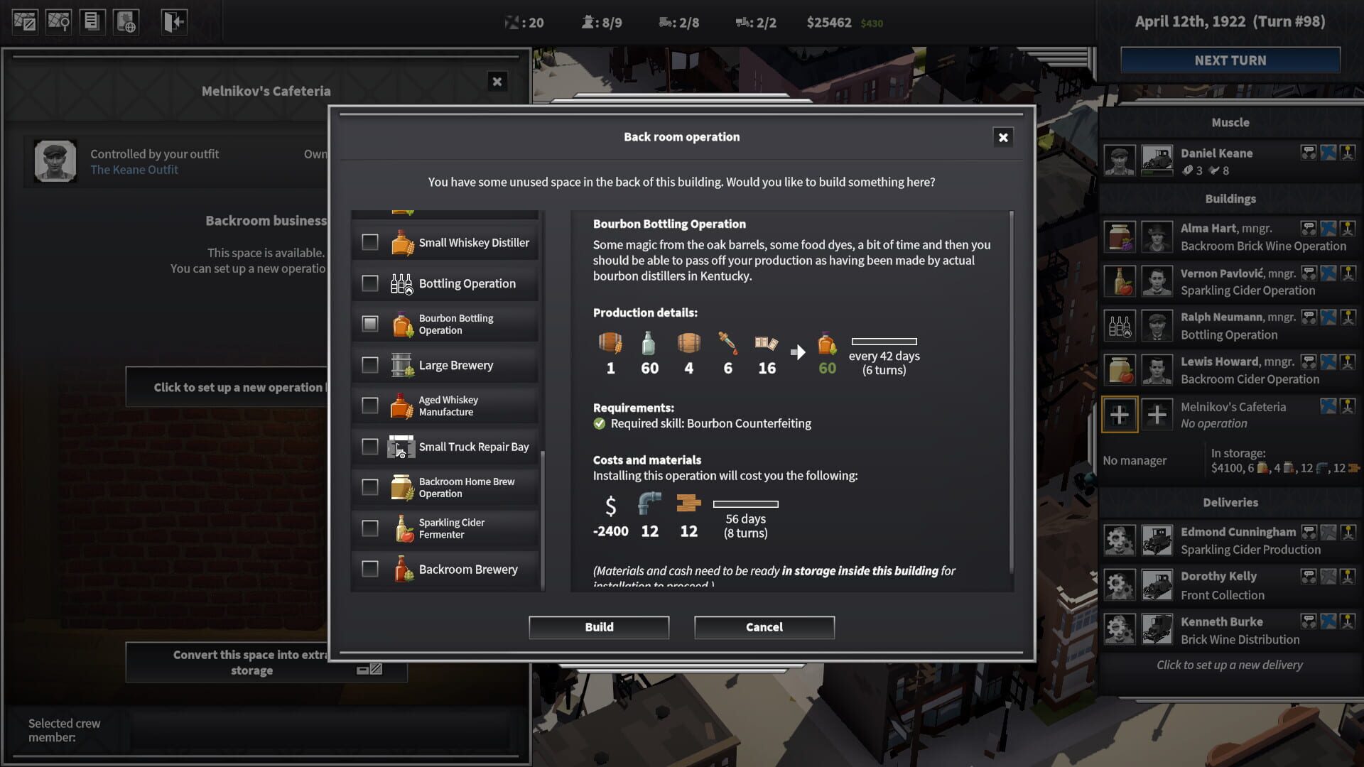 Screenshot for City of Gangsters: Bourbon Bootlegging
