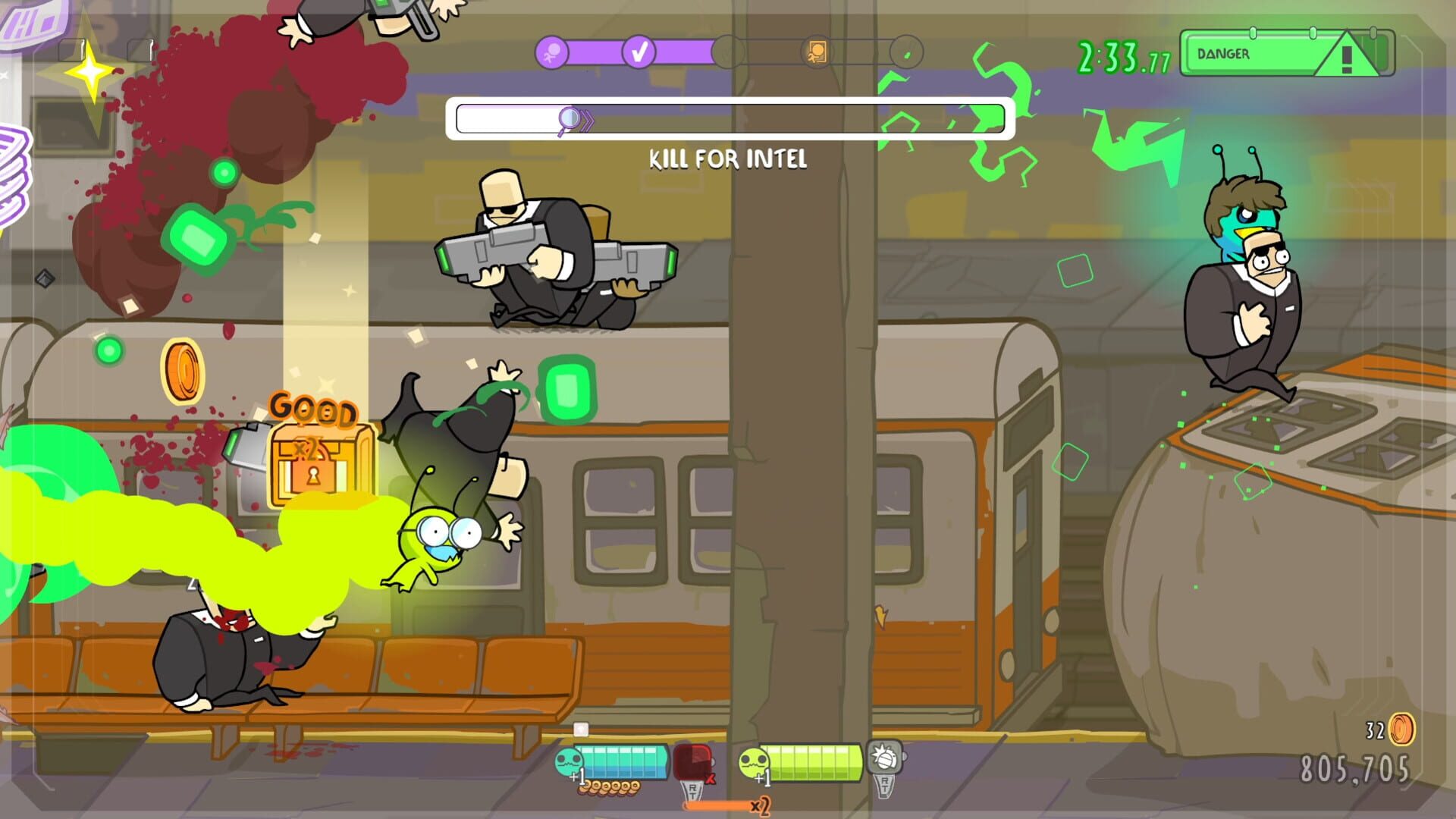 Screenshot for Alien Hominid Invasion