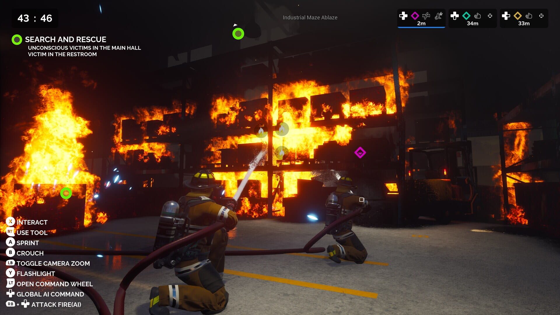 Screenshot for Firefighting Simulator: The Squad