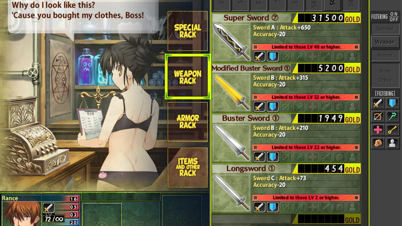 Screenshot for Rance Quest Magnum