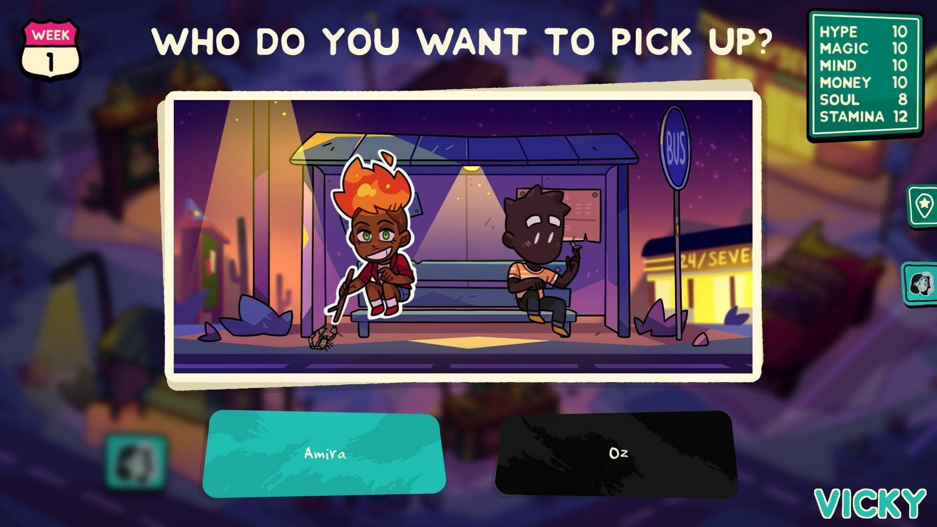 Screenshot for Monster Prom 3: Monster Roadtrip - Hitchhiker Pack: Amira & Oz