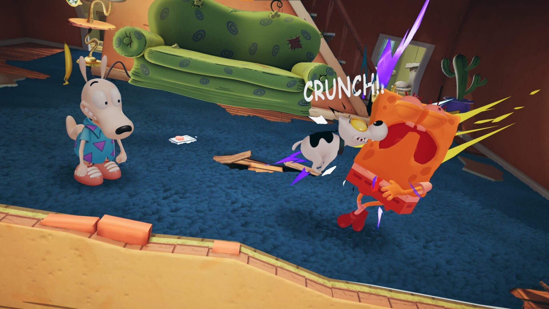 Screenshot for Nickelodeon All-Star Brawl: Rocko Brawler Pack