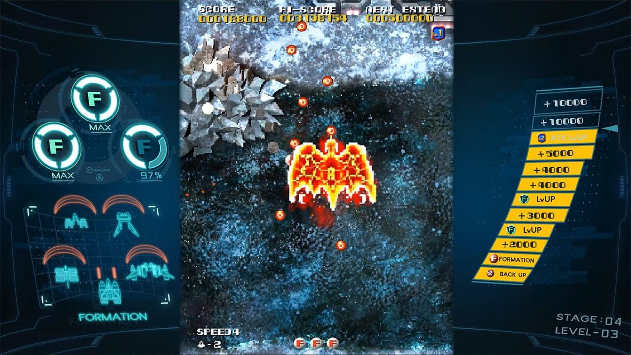 Screenshot for Sol Cresta: Wing Galiber II