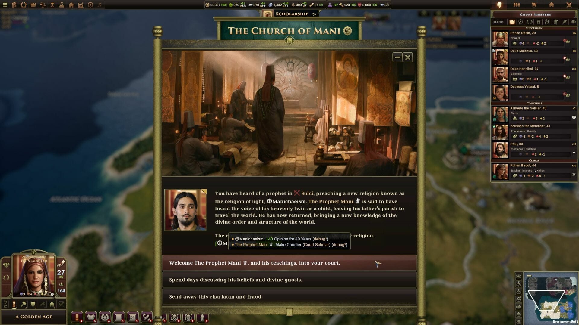 Screenshot for Old World: The Sacred and The Profane