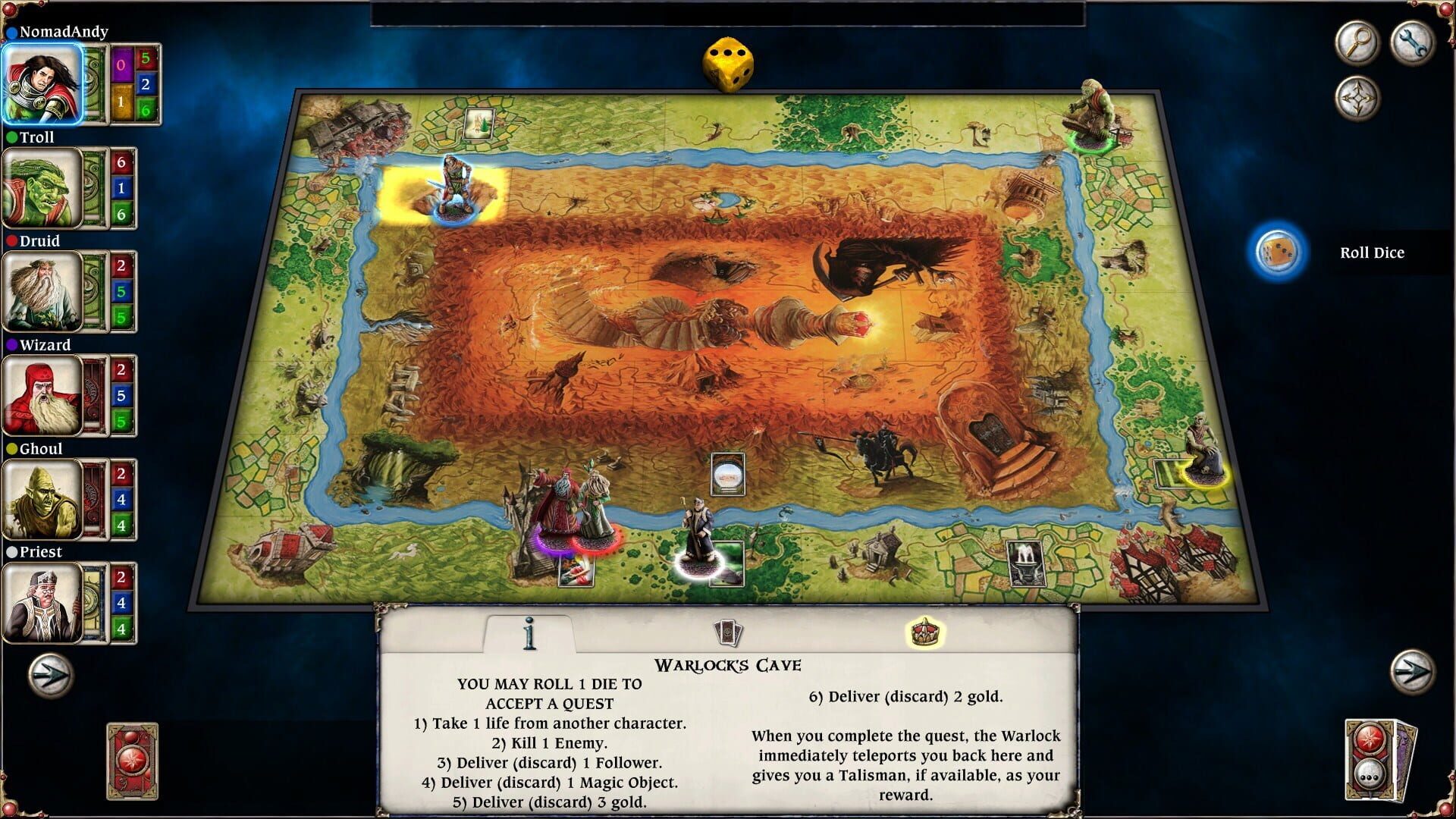 Screenshot for Talisman: Digital Edition