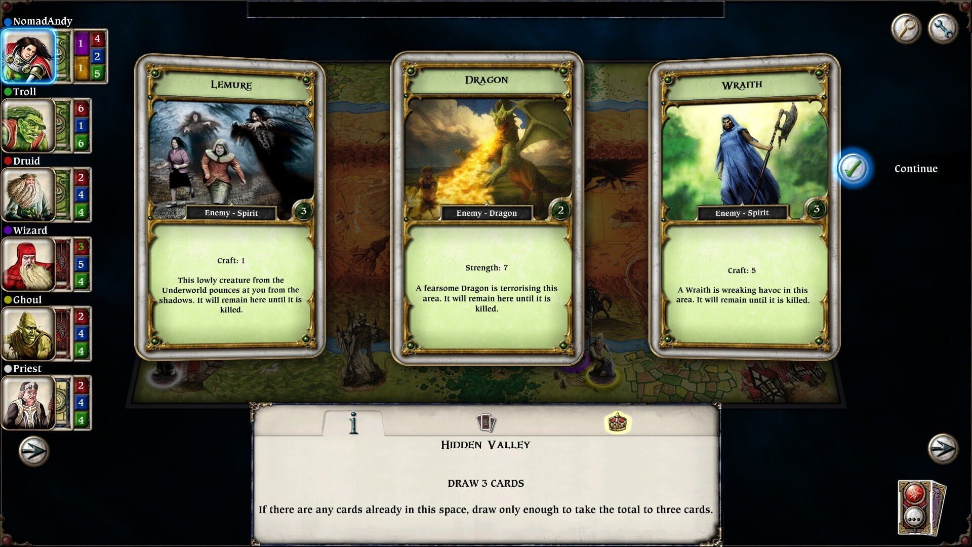Screenshot for Talisman: Digital Edition