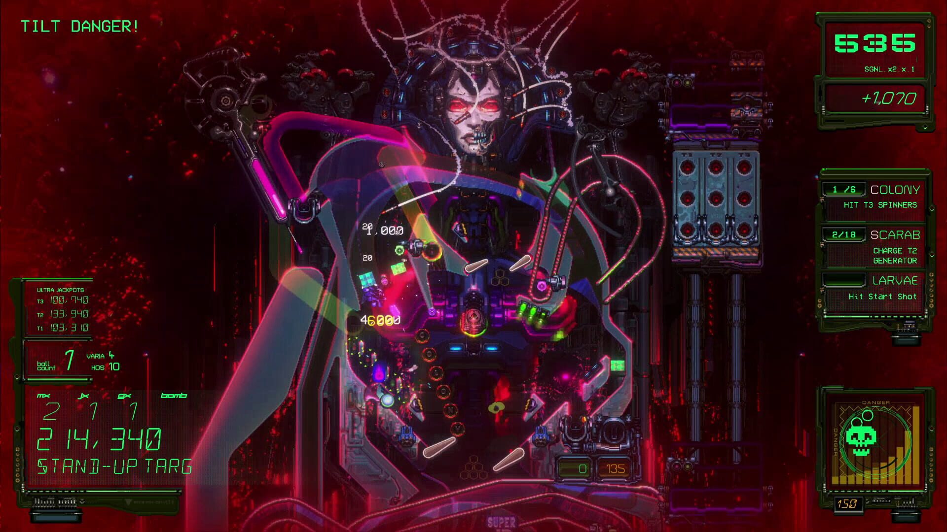 Screenshot for Xenotilt: Hostile Pinball Action