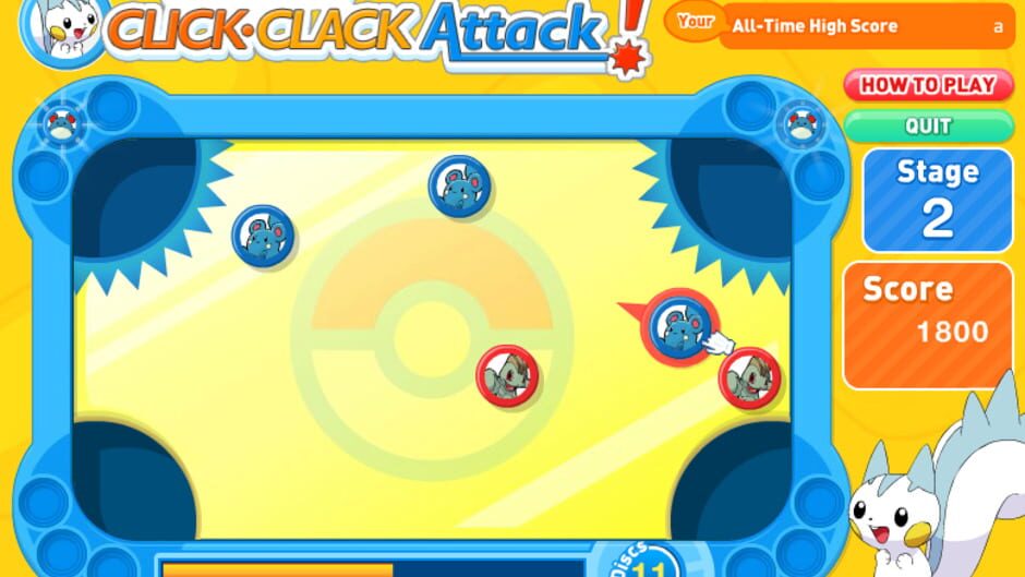 Screenshot for Pachirisu's Click-Clack Attack!