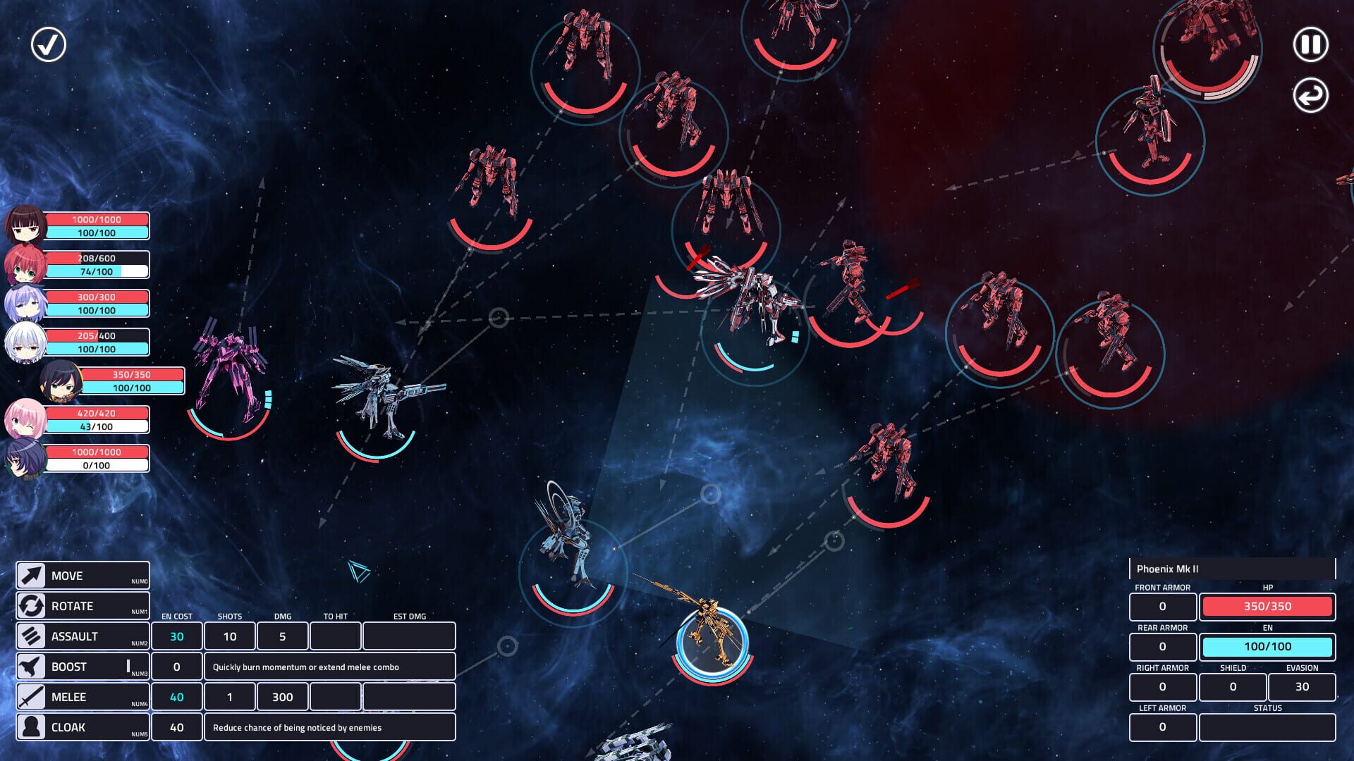 Screenshot for Sunrider 4: The Captain's Return