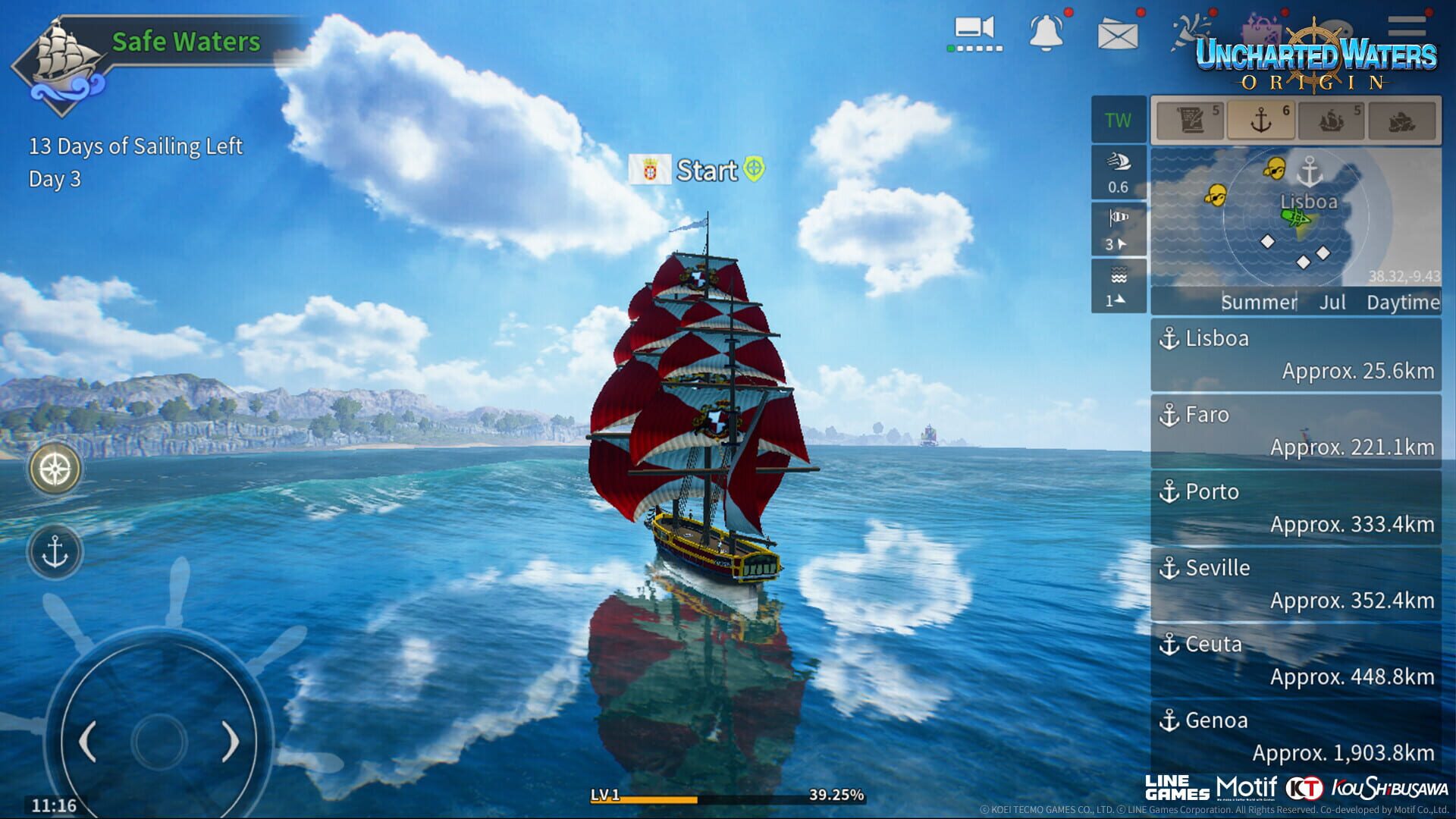 Screenshot for Uncharted Waters Origin