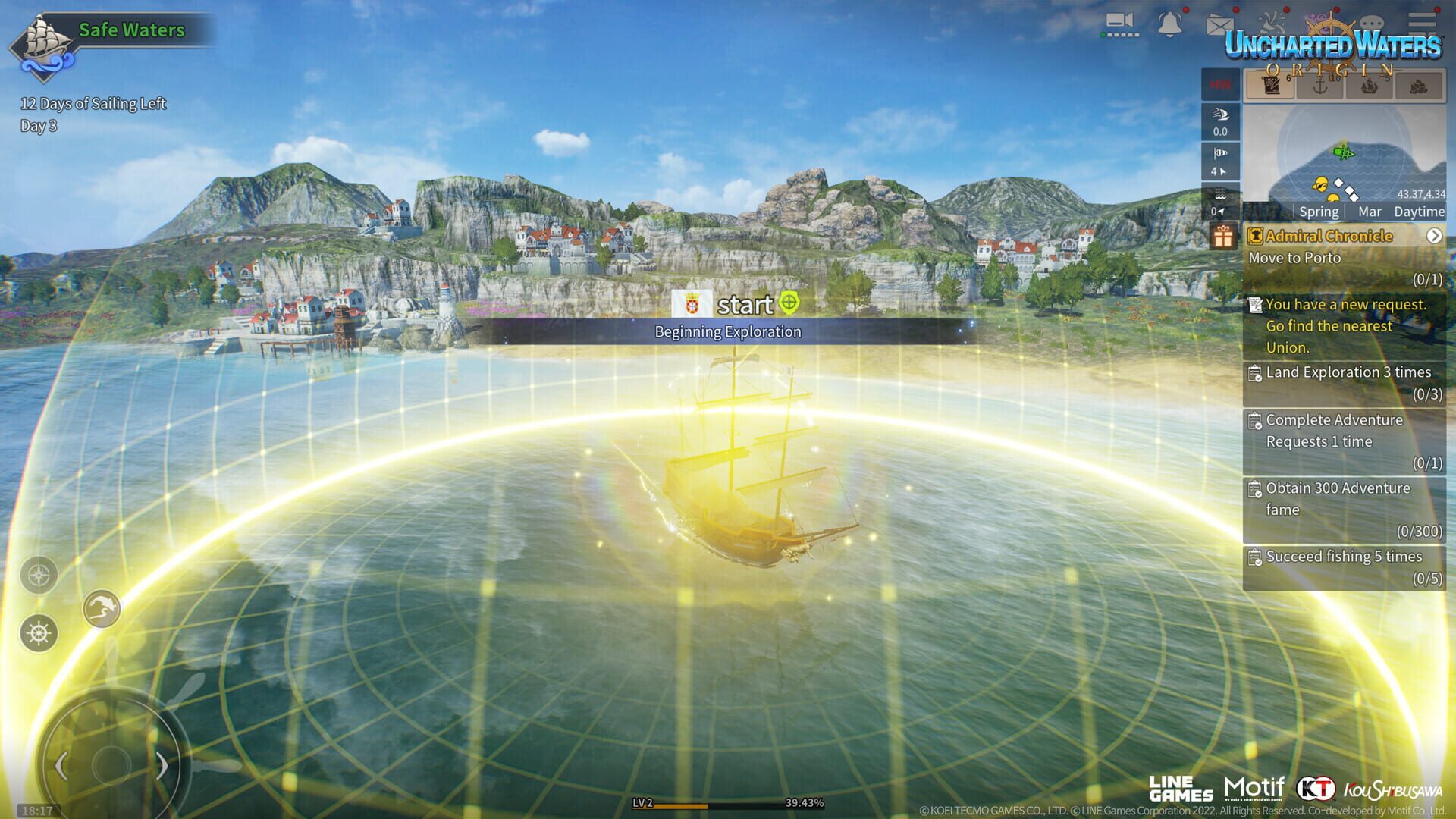 Screenshot for Uncharted Waters Origin