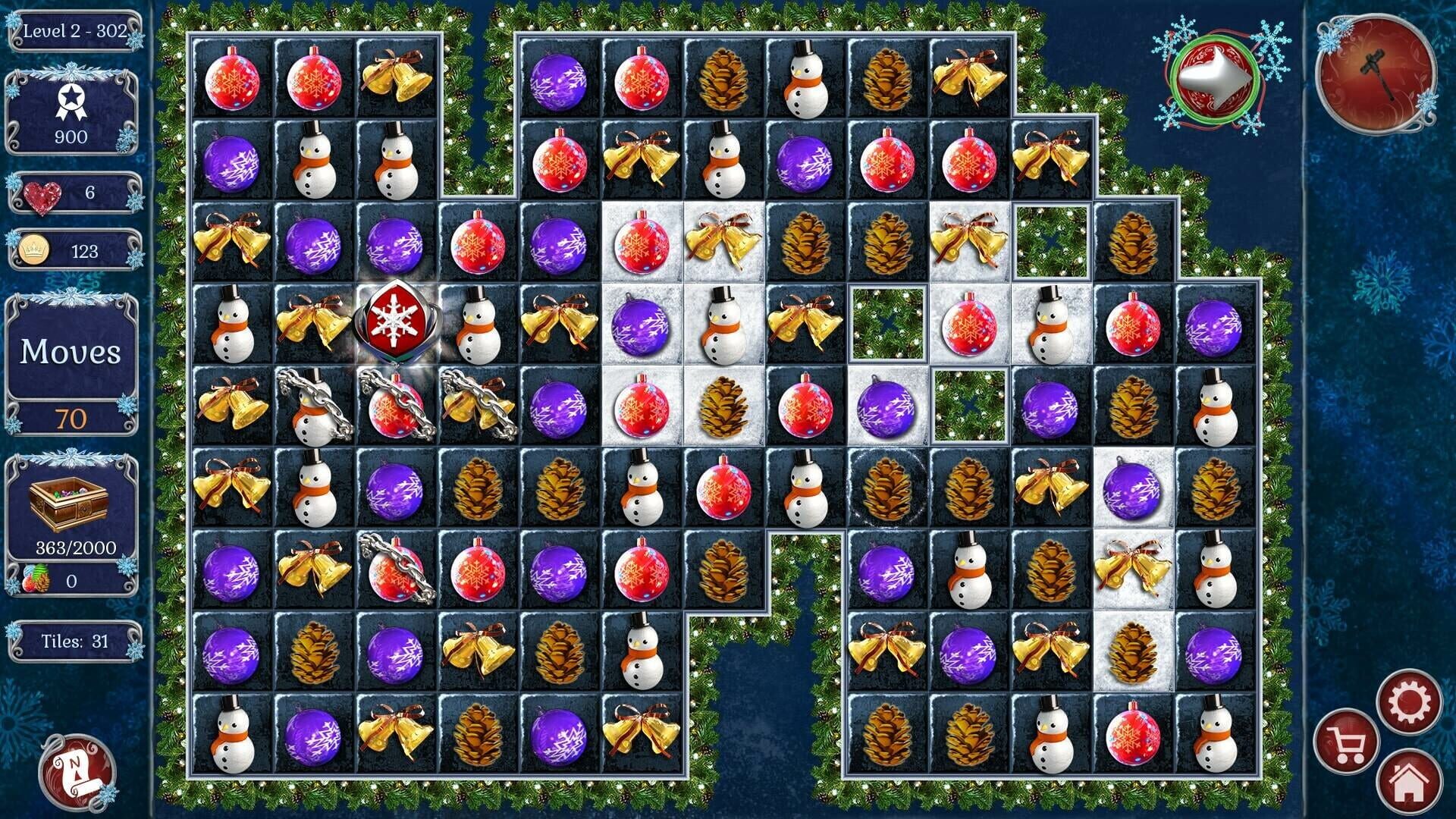 Screenshot for Jewel Match: Winter Wonderland 2 - Collector's Edition