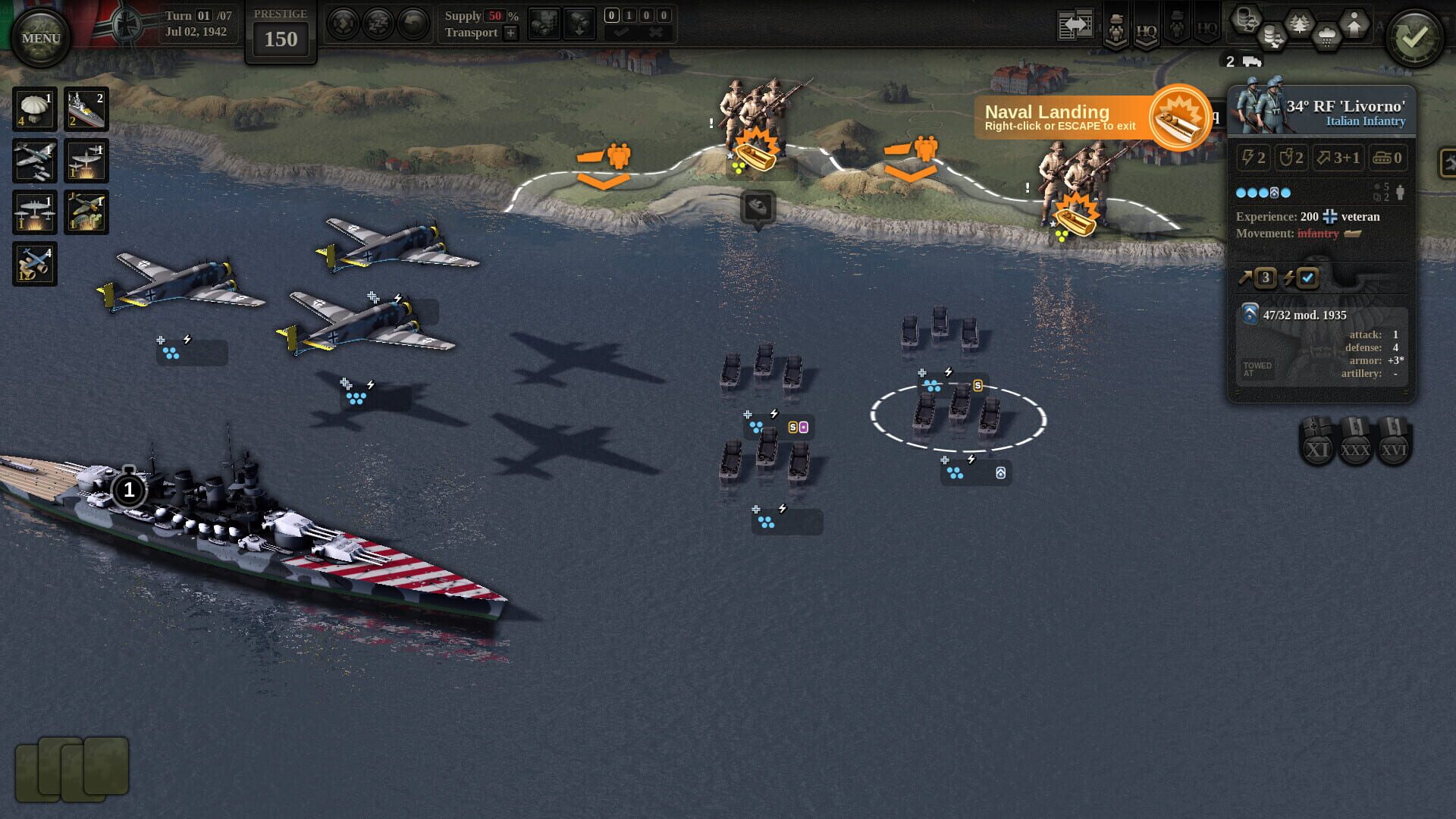 Screenshot for Unity of Command II: Desert Fox