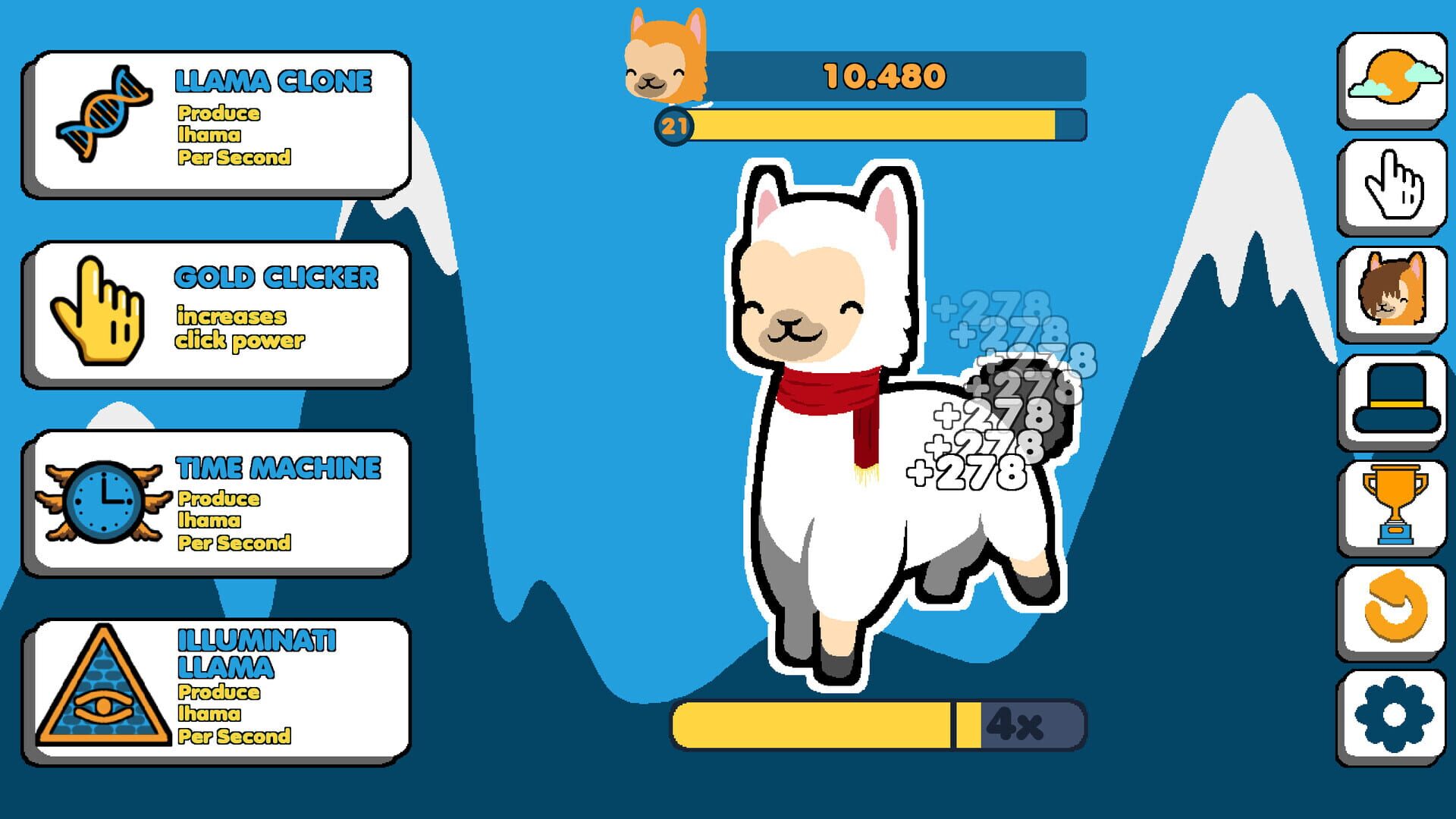 Screenshot for Lhama Clicker