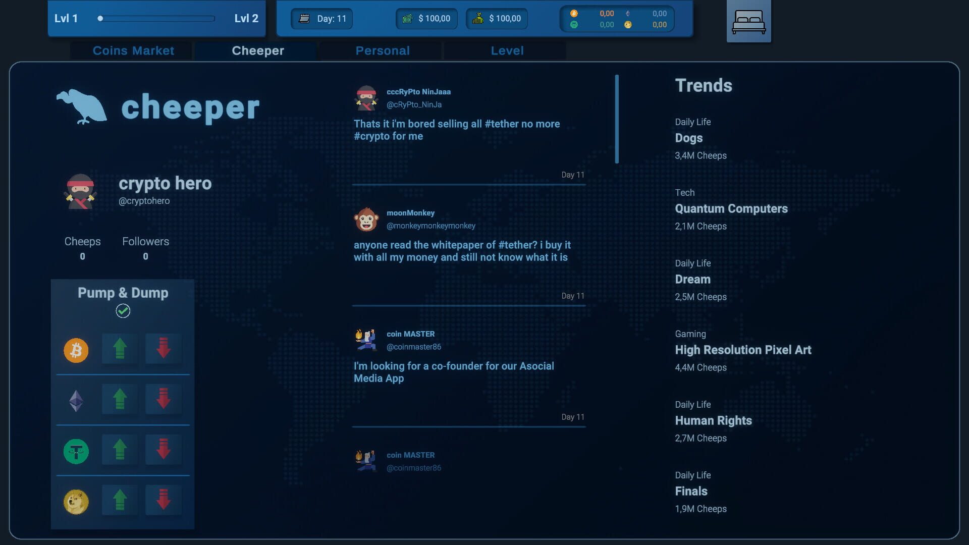 Screenshot for Coin Trader Simulator