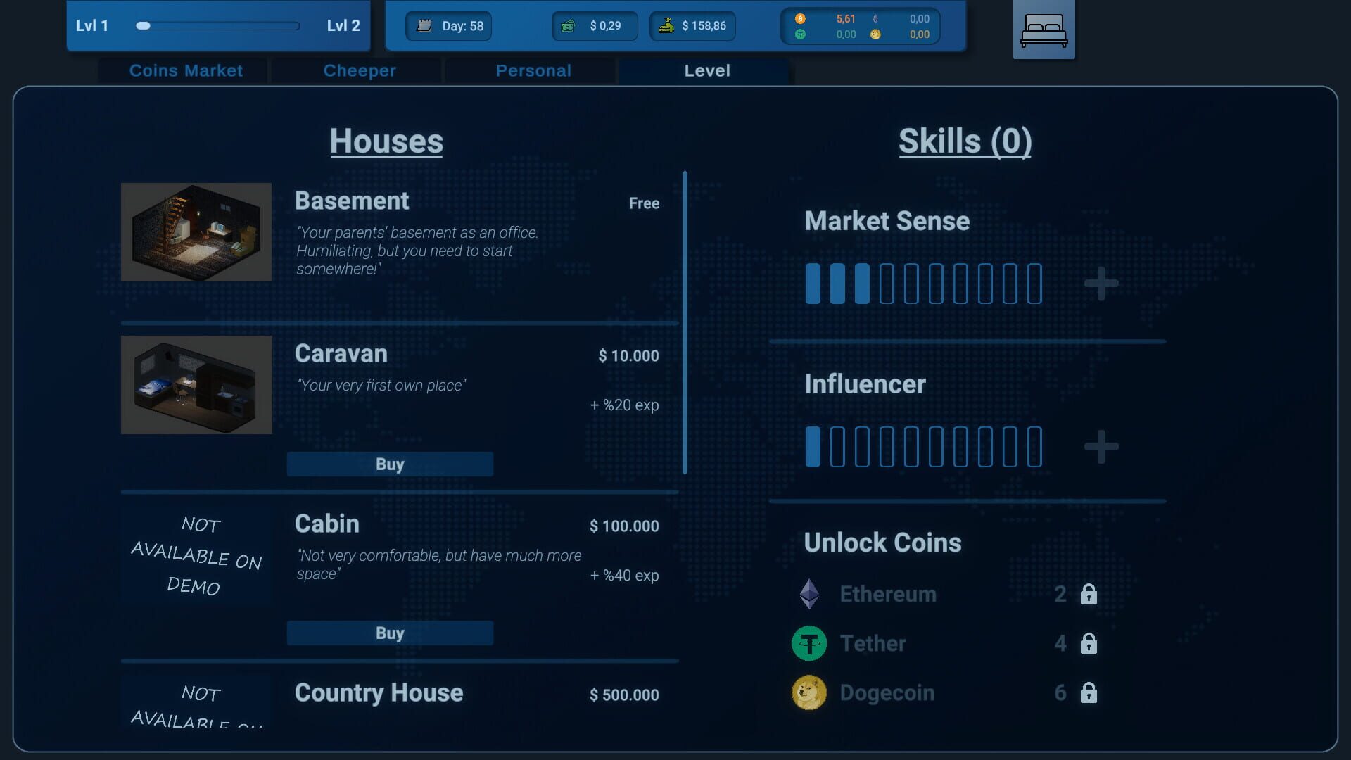 Screenshot for Coin Trader Simulator