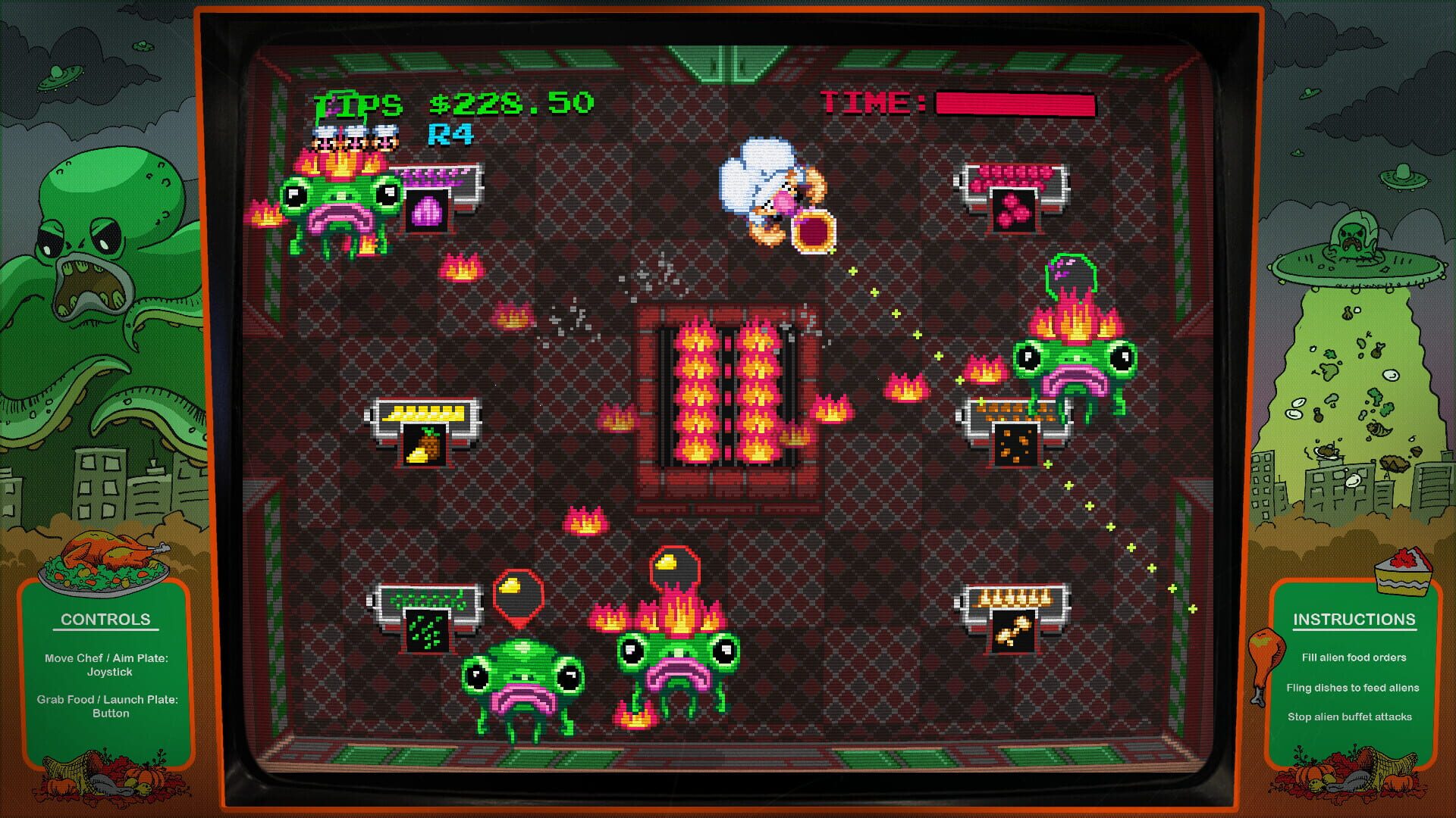 Screenshot for Digital Eclipse Arcade: Invasion of the Buffet Snatchers