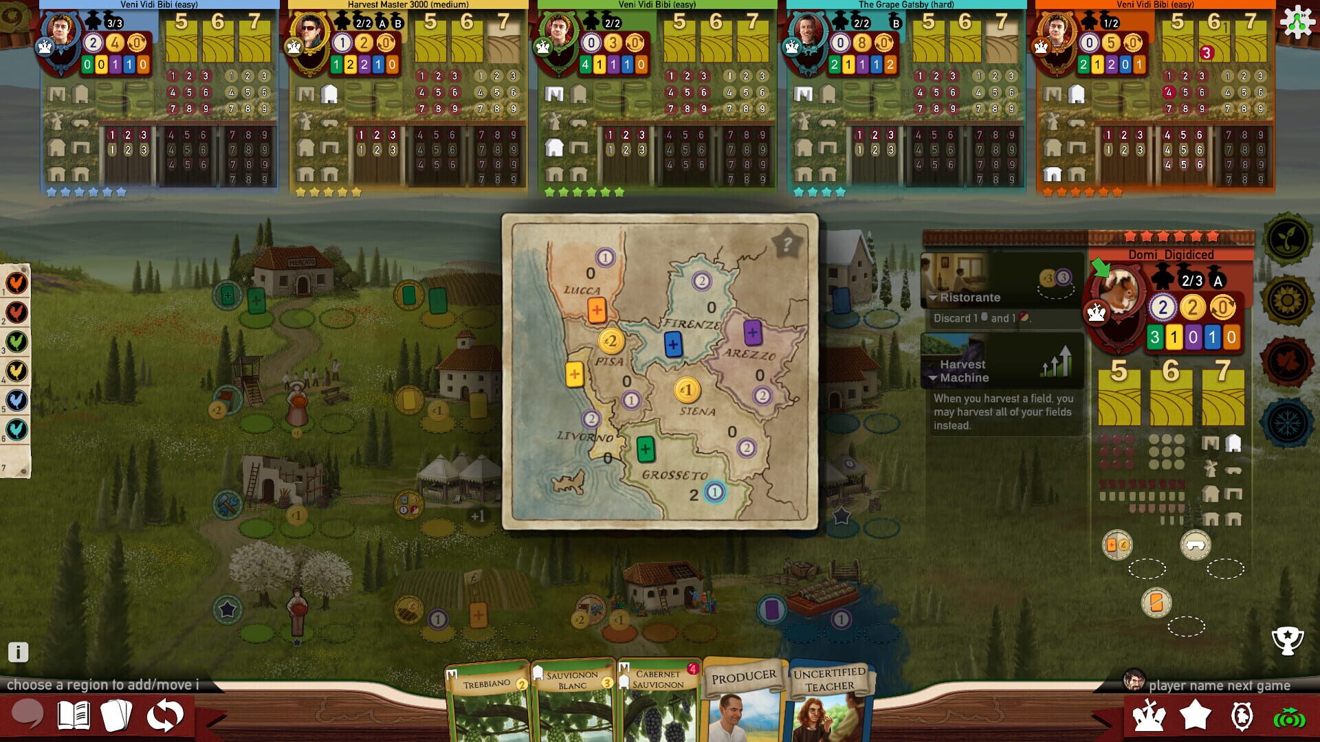 Screenshot for Viticulture: Essential Edition - Tuscany Expansion