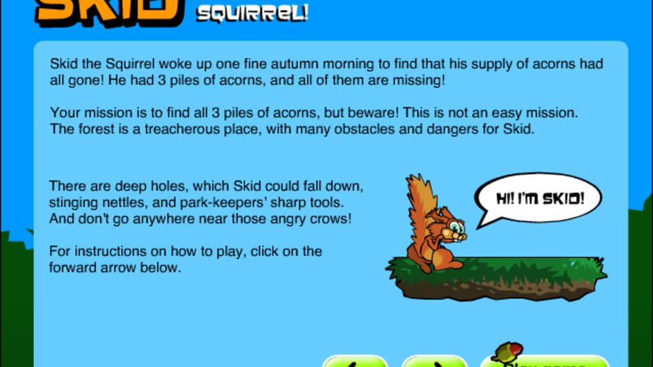 Screenshot for Skid the Scrambling Squirrel