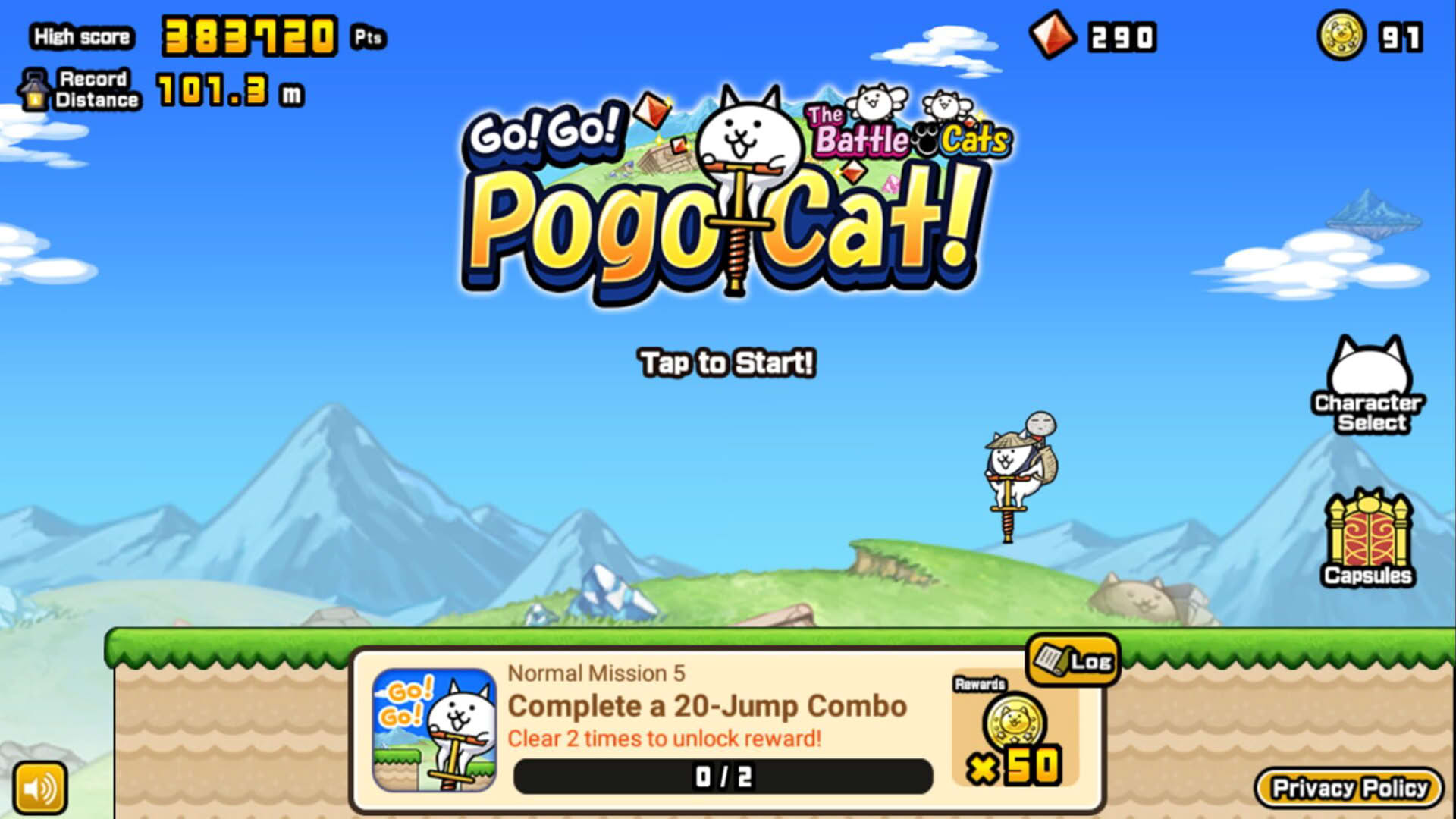 Screenshot for Go! Go! Pogo Cat!