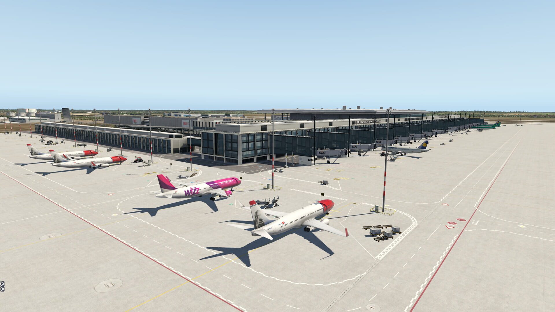 Screenshot for X-Plane 11: Aerosoft - Airport Berlin-Brandenburg