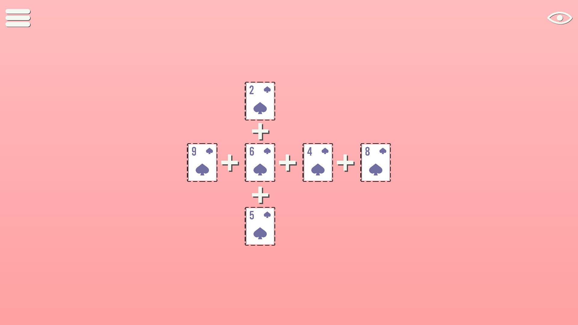 Screenshot for BlackJack Math Cross Numbers