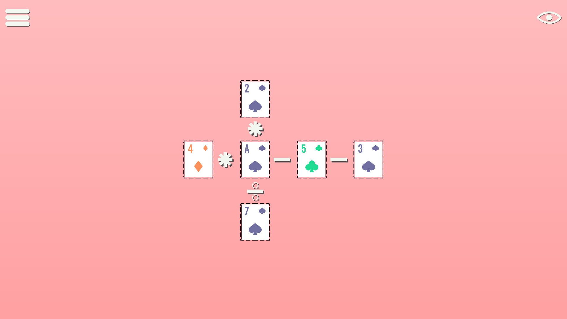 Screenshot for BlackJack Math Cross Numbers