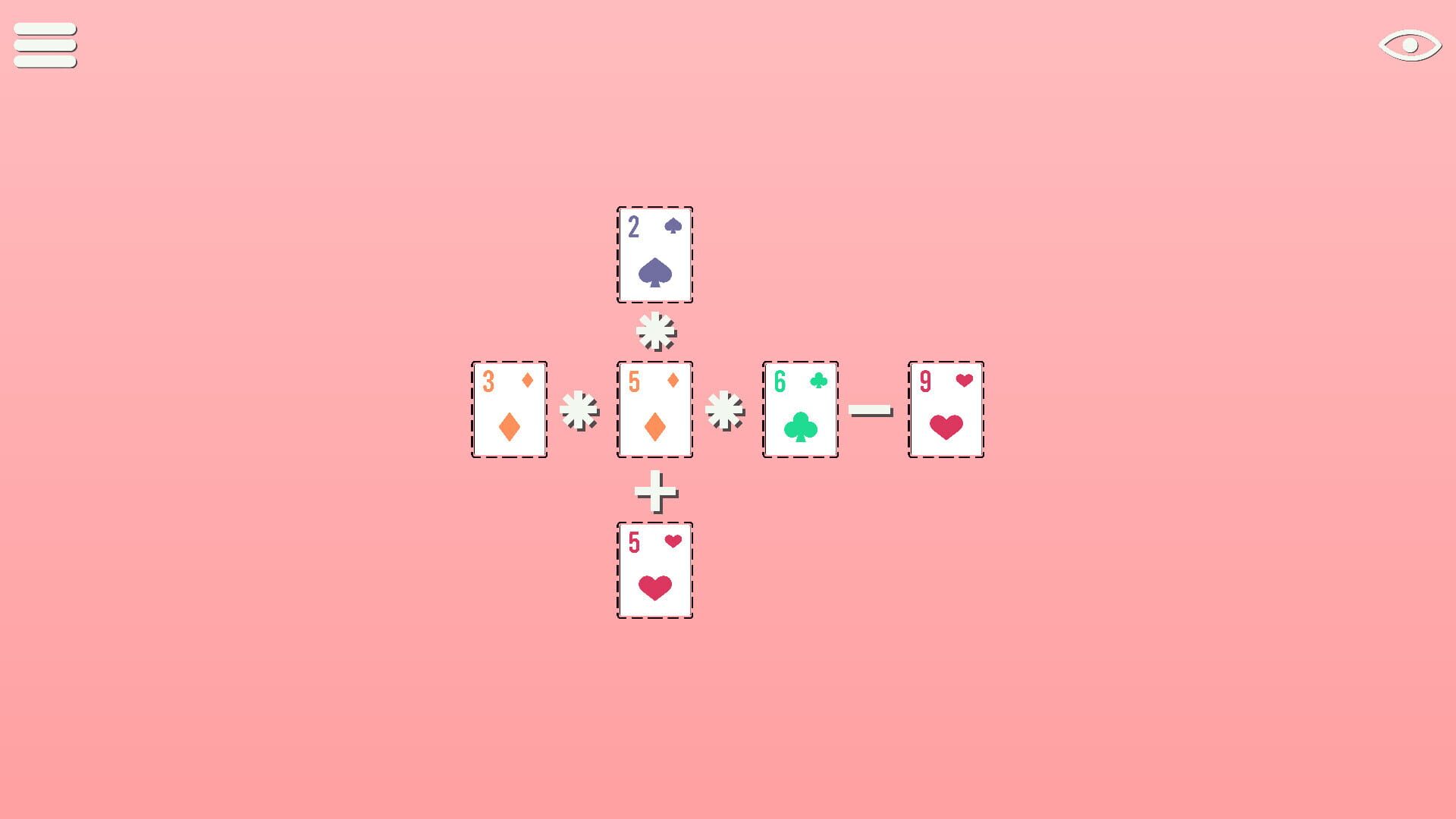 Screenshot for BlackJack Math Cross Numbers