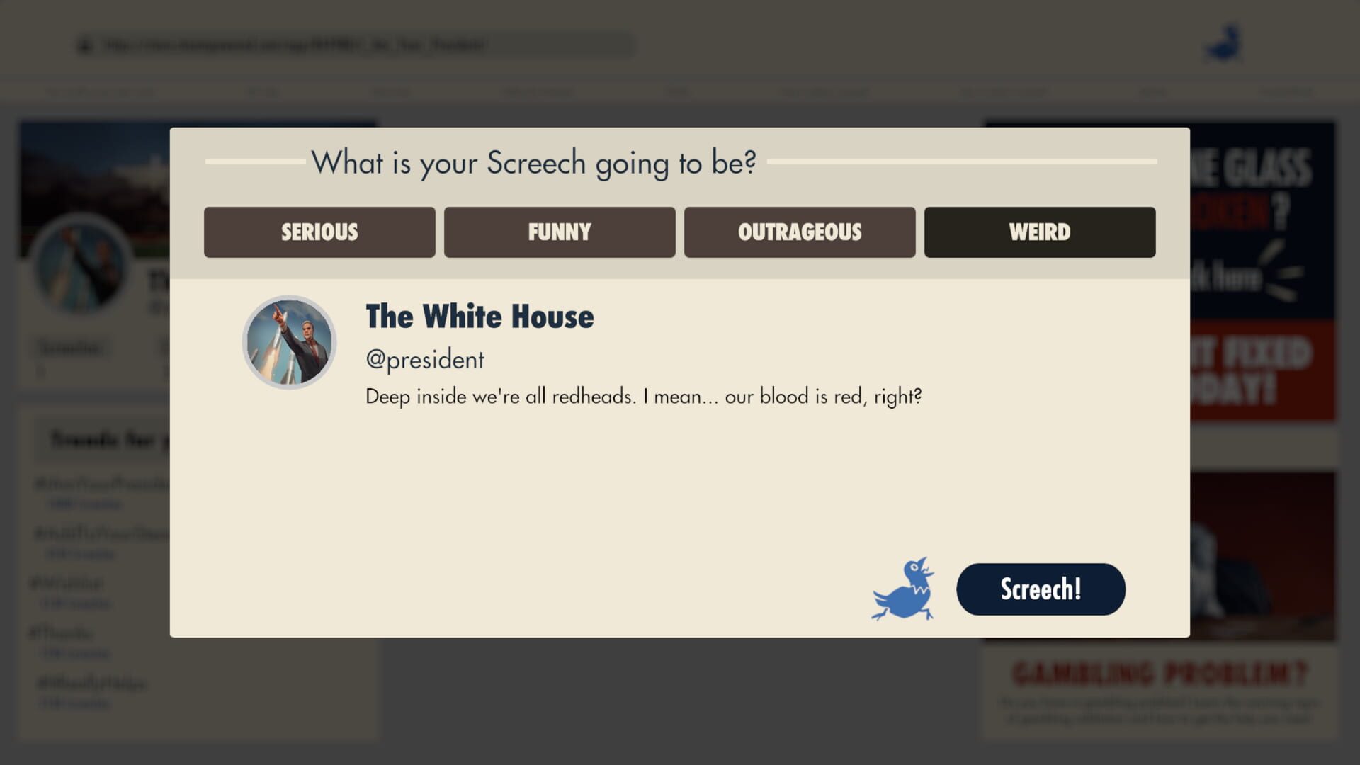 Screenshot for I am Your President