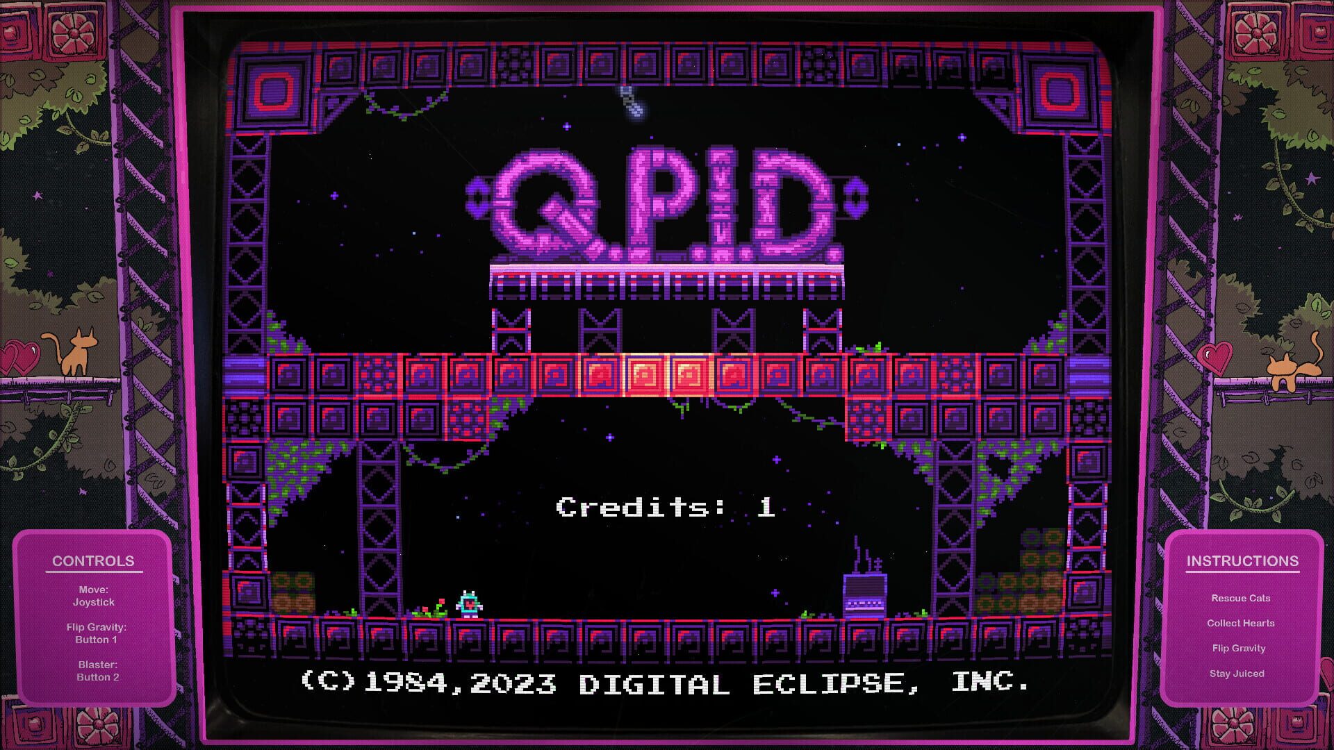 Screenshot for Digital Eclipse Arcade: Q.P.I.D.
