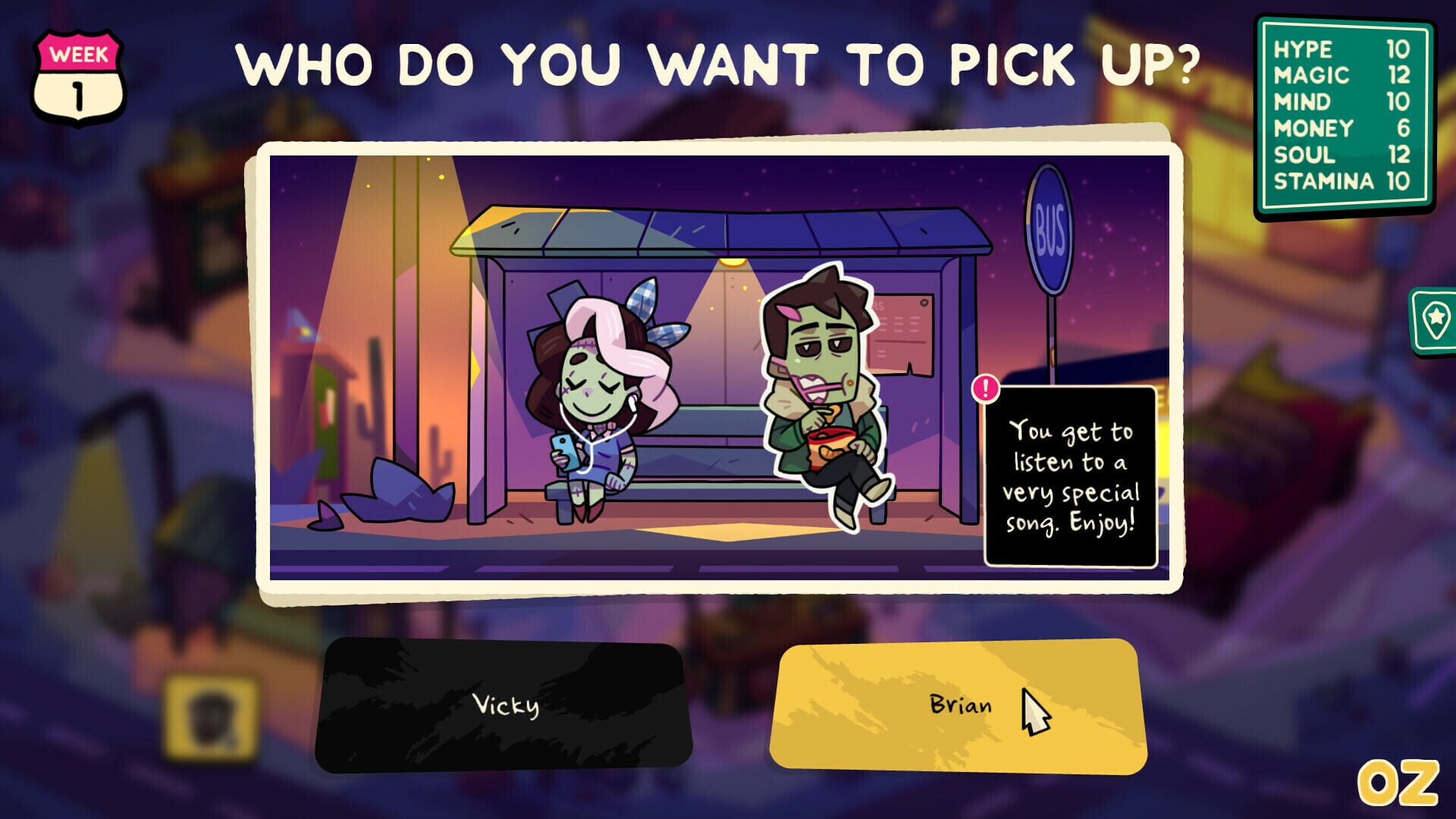 Screenshot for Monster Prom 3: Monster Roadtrip - Hitchhiker Pack: Vicky & Brian
