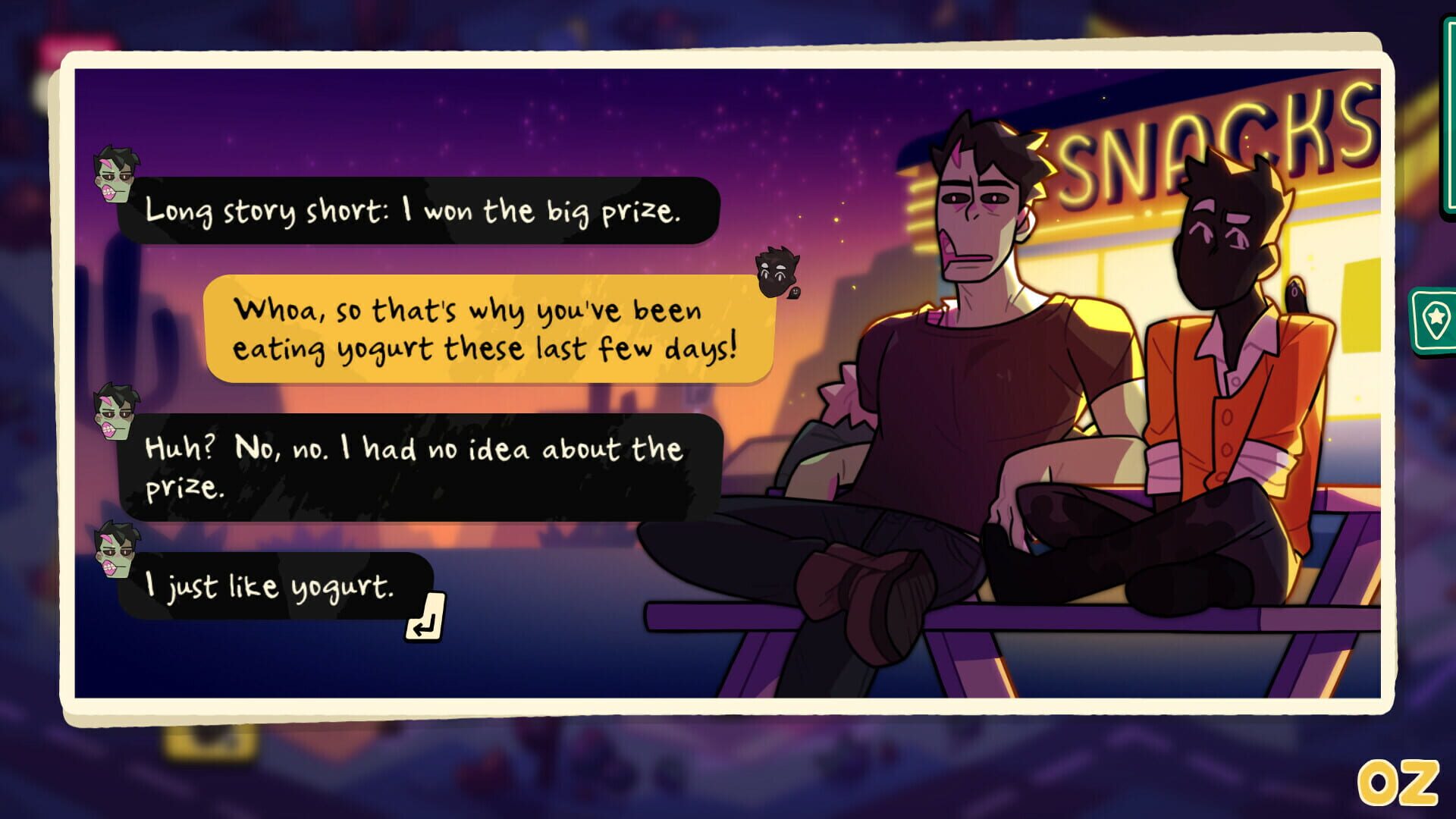 Screenshot for Monster Prom 3: Monster Roadtrip - Hitchhiker Pack: Vicky & Brian