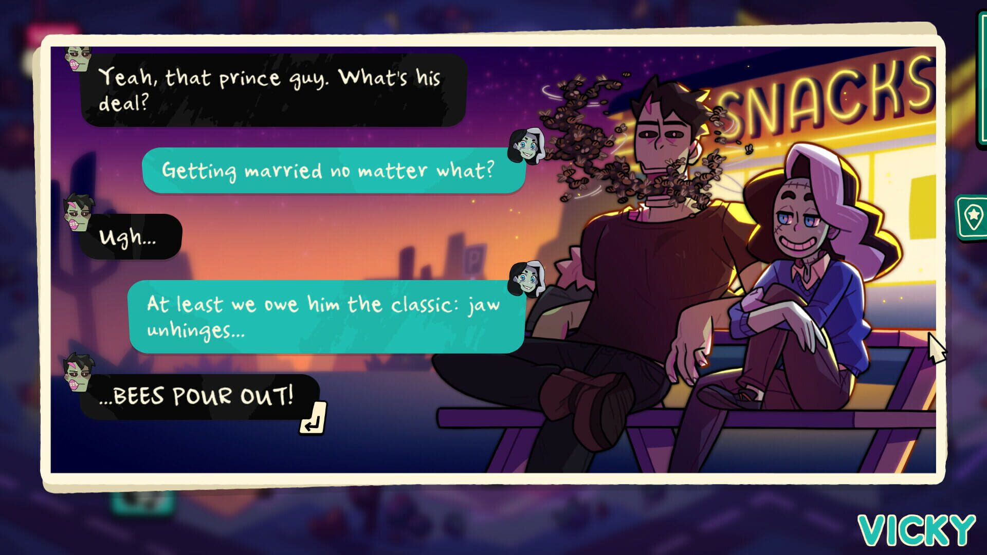 Screenshot for Monster Prom 3: Monster Roadtrip - Hitchhiker Pack: Vicky & Brian