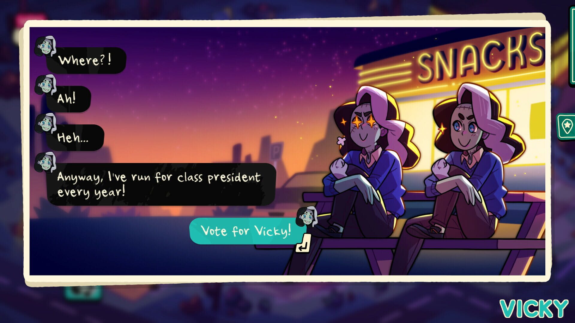 Screenshot for Monster Prom 3: Monster Roadtrip - Hitchhiker Pack: Vicky & Brian