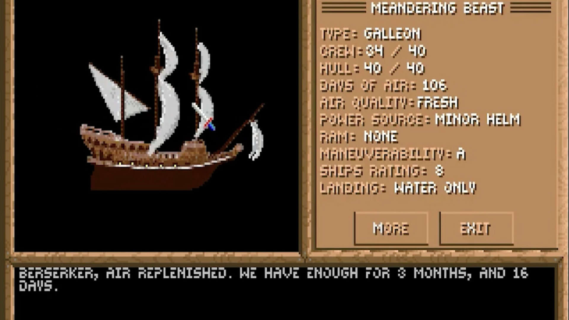 Screenshot for Spelljammer: Pirates of Realmspace