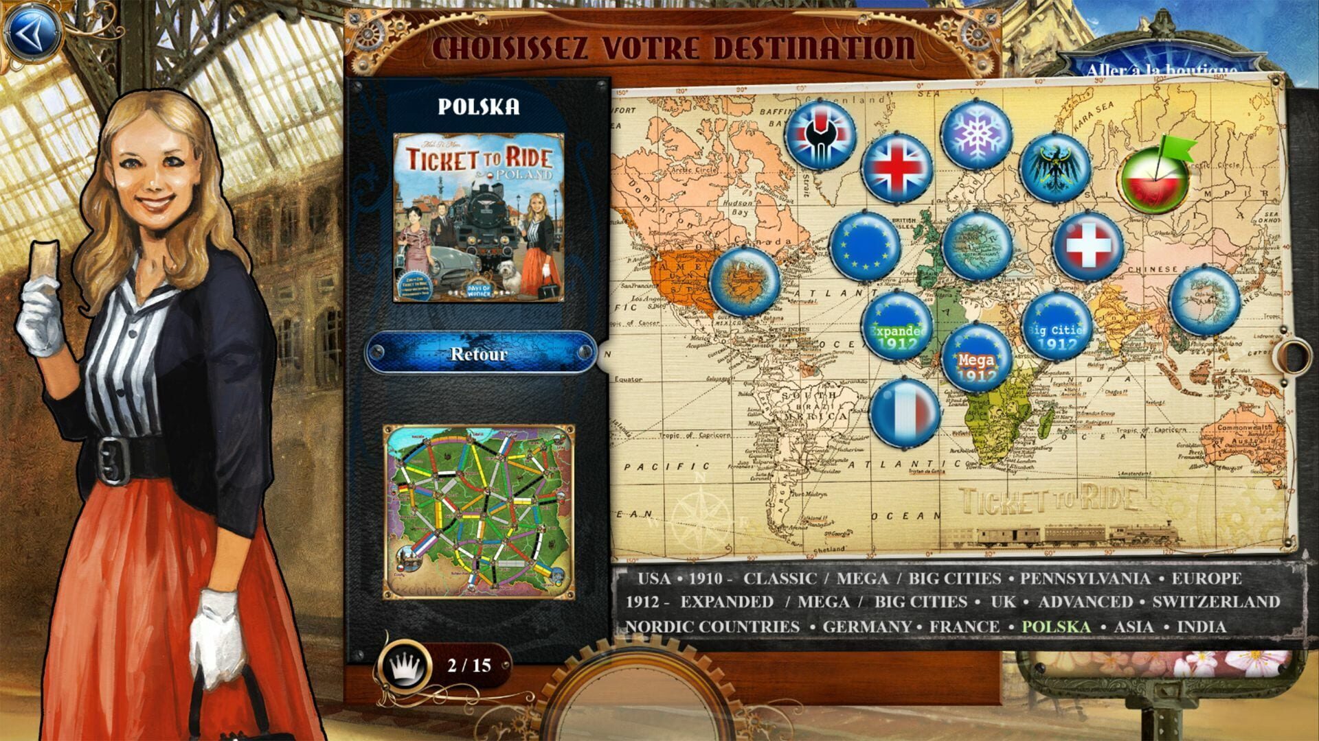 Screenshot for Ticket to Ride: Poland