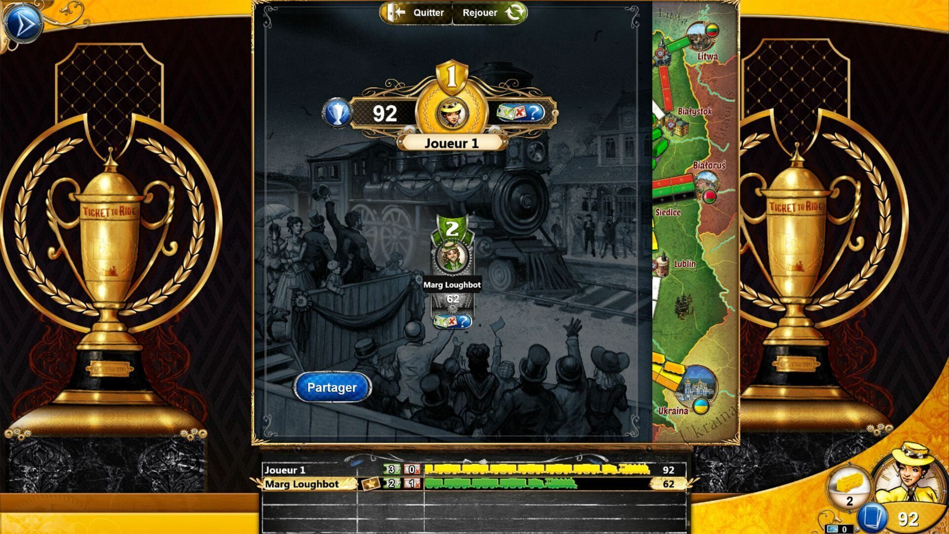 Screenshot for Ticket to Ride: Poland