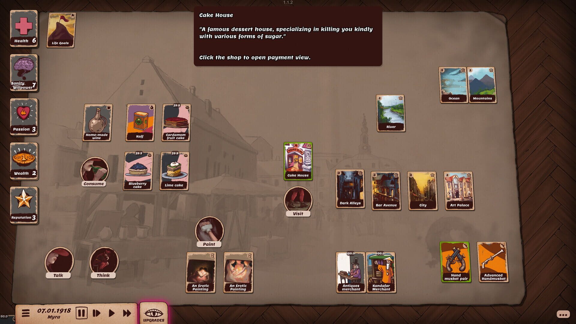 Screenshot for Artist Life Simulator: Cakes and Guns