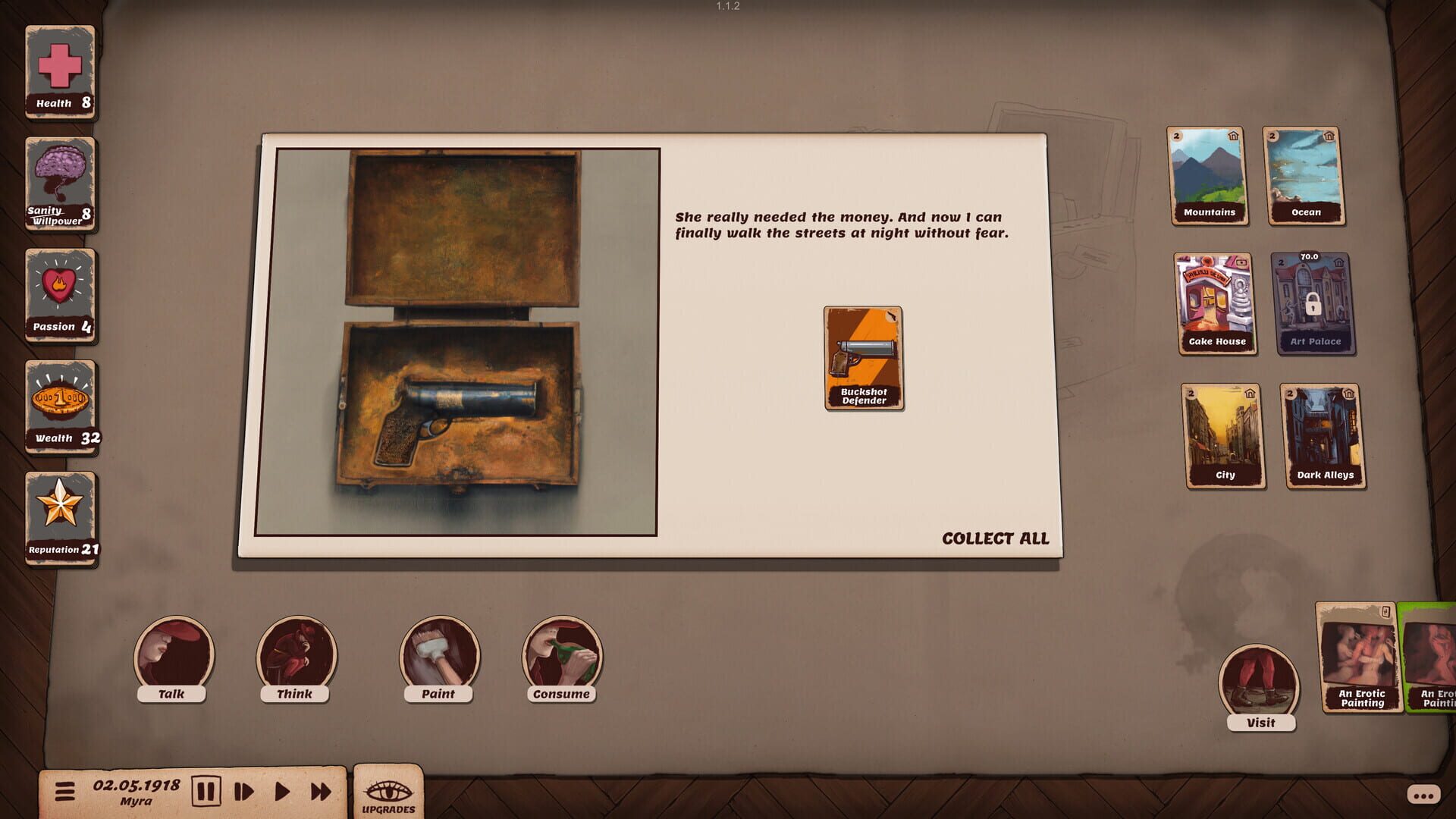 Screenshot for Artist Life Simulator: Cakes and Guns
