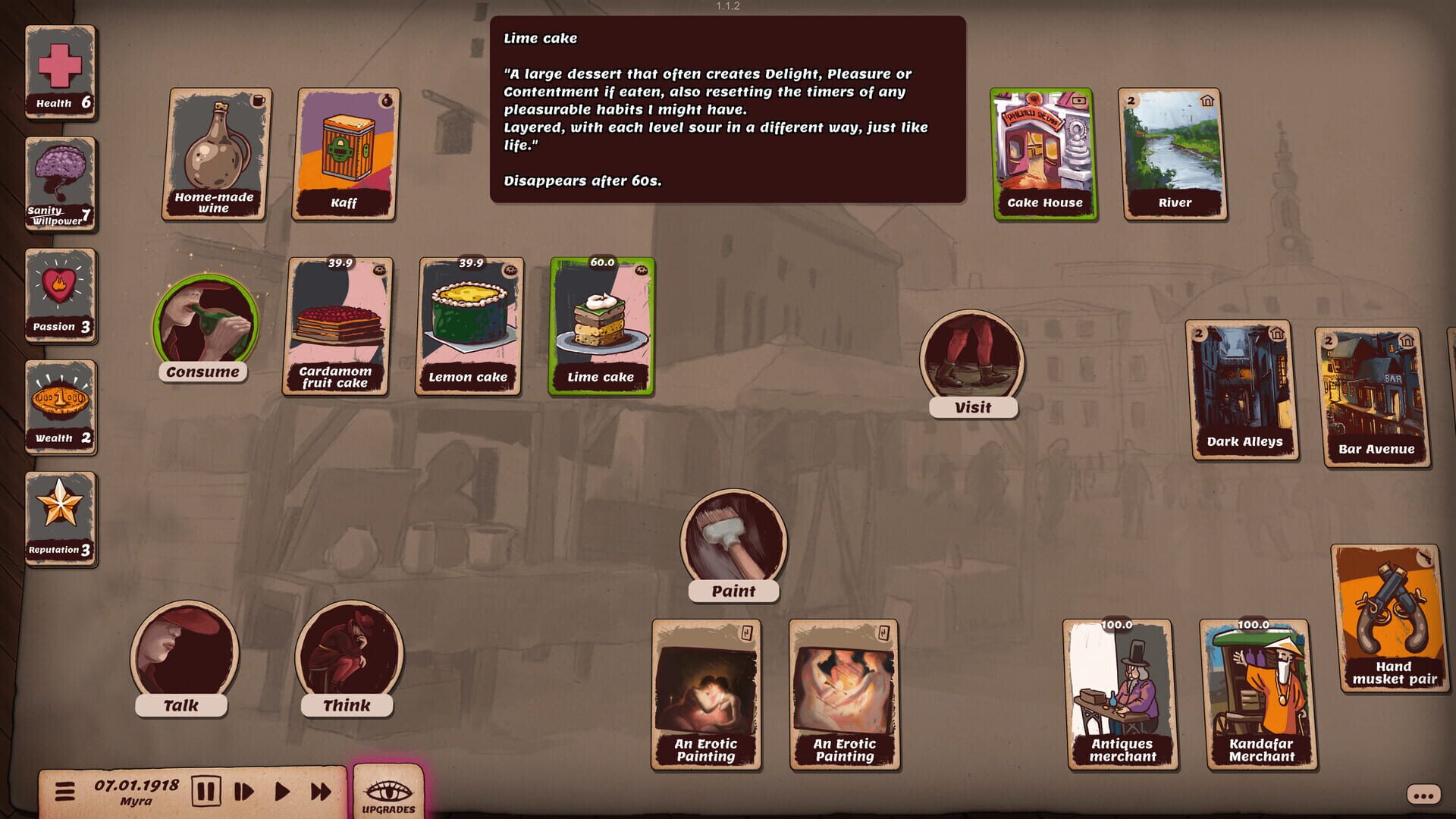 Screenshot for Artist Life Simulator: Cakes and Guns