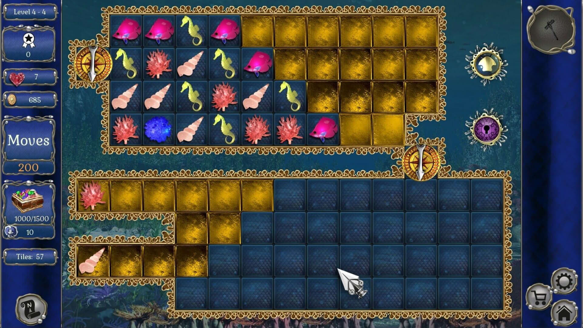 Screenshot for Jewel Match Aquascapes: Collector's Edition