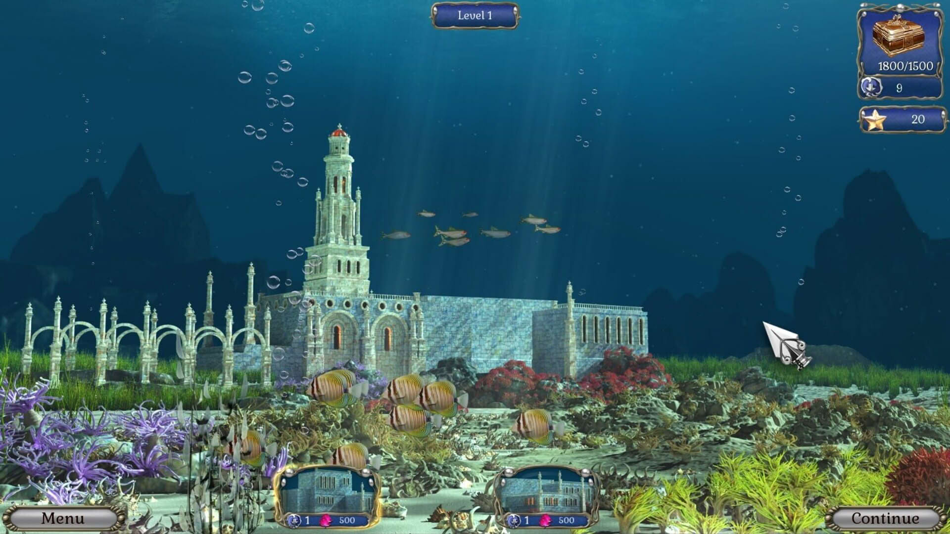 Screenshot for Jewel Match Aquascapes: Collector's Edition