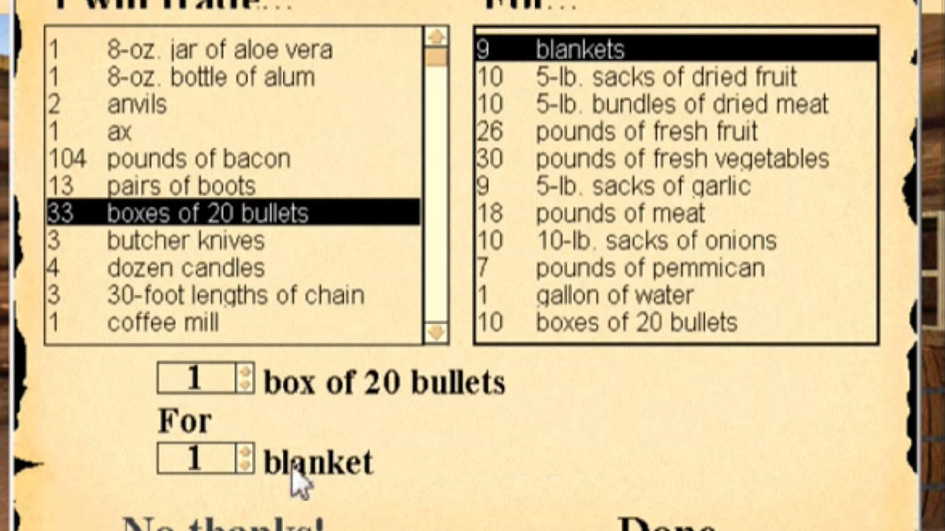 Screenshot for The Oregon Trail: 3rd Edition