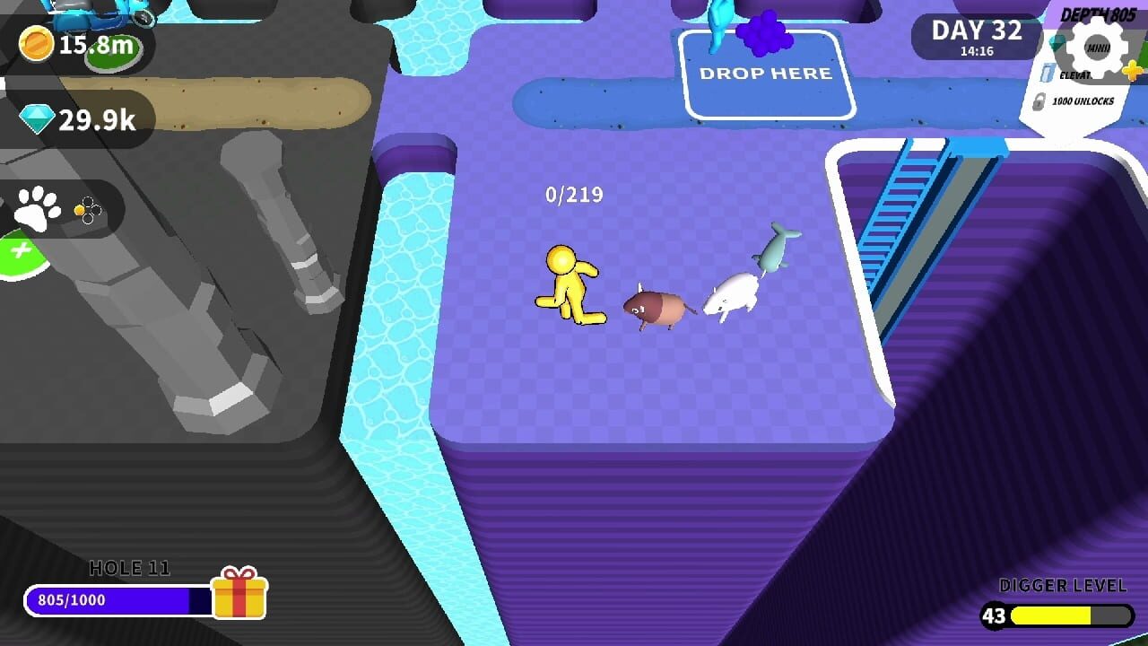 Screenshot for Dig Deep: Chunky Pets