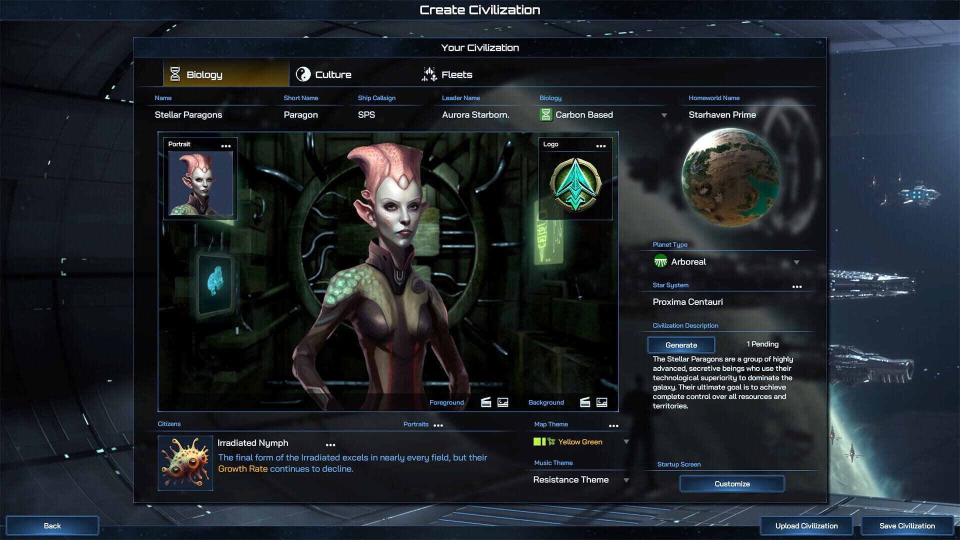 Screenshot for Galactic Civilizations IV: Supernova