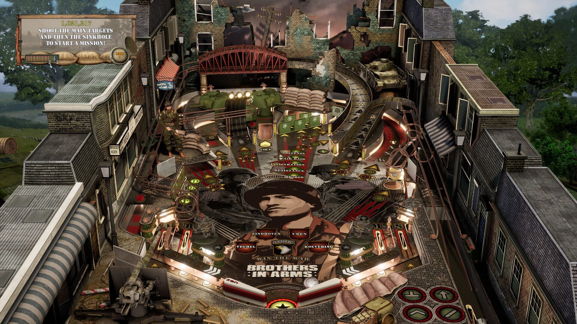Screenshot for Pinball FX: Brothers in Arms - Win the War Pinball